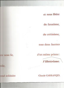 Les Mots et la vie = Lo mot es la vida - Coffret d'oeuvres et de textes inédits - Foto 1 di 1