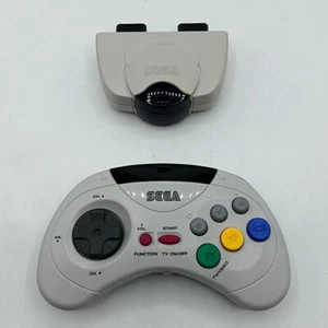 Sega Saturn Cordless Pad Receiver and 1 Controller HSS-0125 & HSS-0126 Wireless - Picture 1 of 15