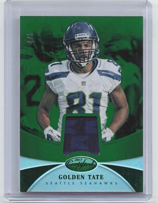 2013 Certified #32 Golden Tate Mirror Emerald Patch #4/5 - Image 1 of 2