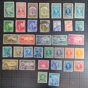 Lote de 35 sellos de Venezuela. Scott's #s 326...C139. Usado/MH. tienda de sellos de sal. - Imagen 1 de 3