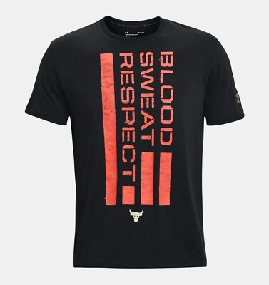 Camiseta Under Armour UA Para Hombres Project Rock BSR Bandera Manga Corta Nueva con Etiquetas Talla Grande Foto 1 de 4