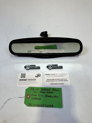 OEM 2002-2010 Dodge Ram 1500 2500 3500 Auto Dim Rearview Mirror 04805572AA - Image 1 of 4