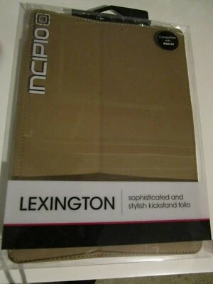 Incipio Lexington Protective Leather Cover Case Kickstand for iPad Air Tan Pink - Image 1 of 2