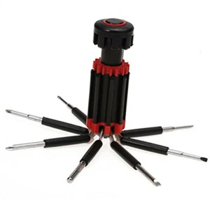 8 in 1 Multifunktionswerkzeug Schraubenzieher Schrauber Werkzeug Taschenlampe - Bild 1 von 11