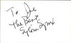 Sylvia Syms Actress The Queen Signed 3" x 5" Index Card ID: 5149