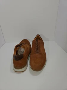 Brothers United Mens Leather Buadonis Cognac Suede Fashion Sneaker Size 11 - Picture 1 of 9