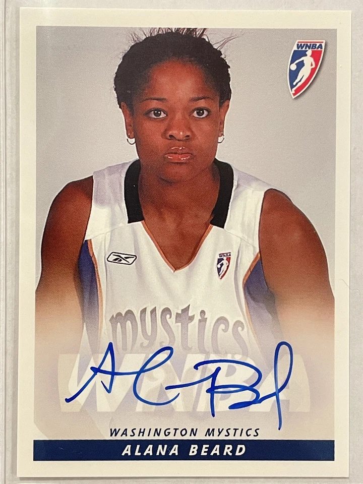 Alana Beard Auto Hard Signed 2005 Rittenhouse Card Washington Mystics WNBA MINT+ - Image 1 of 2