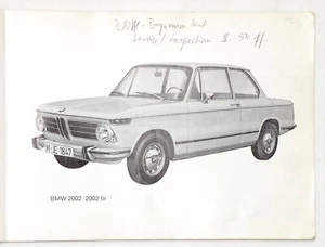 Betriebsanleitung BMW 1602, 1802, 2002, 2002tii, original 1972 - Bild 1 von 2