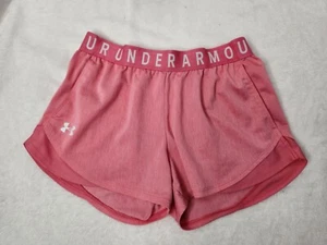 Under Armour Heatgear Loose Shorts Size S Unlined Pockets Logon Waist Running - Picture 1 of 9