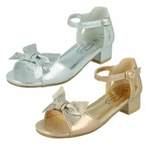 Sandali Casual Con Tacco Medio Spot On Per Ragazze - Foto 1 di 19