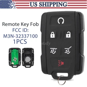 Llavero remoto 6 botones para Chevy Suburban Tahoe 2015 2016 2017 2018 2019 2020 - Imagen 1 de 8