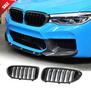 For BMW 5 Series G30 G31 G38 F90 M5 Kidney Grill Grille 17-19 Carbon Fiber Gloss - Picture 1 of 12