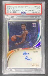 2019-20 Immaculate Bol Bol Rookie RC Auto SP /99 PSA 9 - Picture 1 of 2