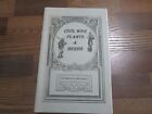 1860's reprint 1996 booklet about  Plants & Herbs Civil War era