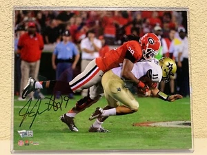 Jarvis Jones Signed Georgia Bulldogs 8x10 Photo Fanatics - Picture 1 of 5