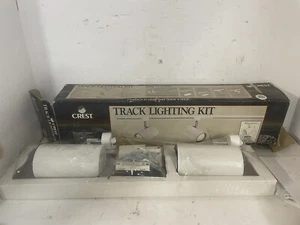 Crest track lighting fixture antique brass 18-201 White NIB - Picture 1 of 2