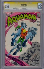 AQUAMAN #52 SS CGC 7.0 SIGNED BY NEAL ADAMS