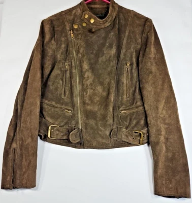 Lauren Ralph Lauren Suede Moto Jacket. Women's Size Medium.  - Image 1 of 4