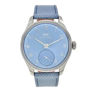 IWC Portuguese 18k White Gold Blue Automatic Men’s Watch IW358402 - Box/Papers - Picture 1 of 10