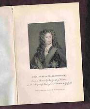 John Churchill-Duke of Marlborough - Portrait Steel Engraving 1807