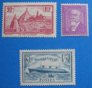 France Timbres 1933/1934 N° 290/292/300 neuf ** Gomme d'origine C: 292 € - Picture 1 of 1