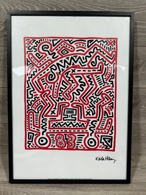 Keith Haring - Fun Gallery 1983 Litho Print *gerahmt* Original Estate Approved - Bild 1 von 4