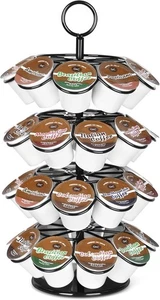Soporte y organizador de carrusel K-Cup Pod para 36 cápsulas - capacidad 36, negro  - Imagen 1 de 8