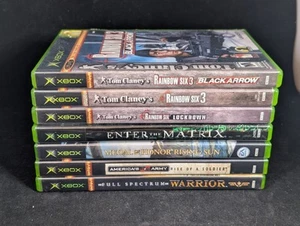 Original Microsoft Xbox Bundle Lot of 7 Games - See Description Shooter/War Game - Picture 1 of 5