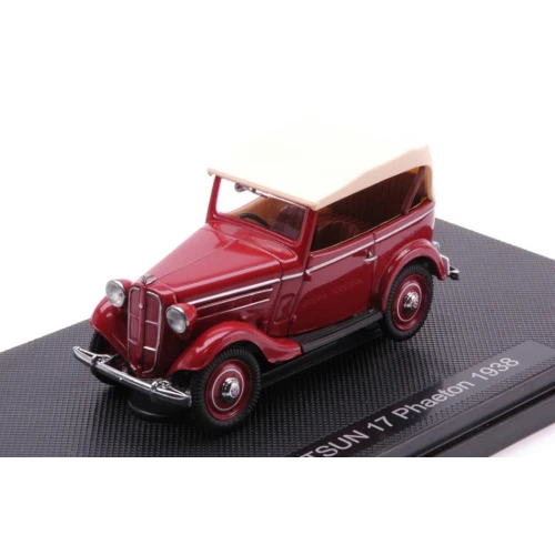 DATSUN 17 PHAETON 1938 AMARANT WITH CREAM ROOF 1:43 Ebbro Auto Stradali Modellin - Immagine 1 di 1