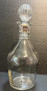 Antique Steuben Crystal Mid-Century 3-Ring Neck 11" Decanter - Picture 1 of 4