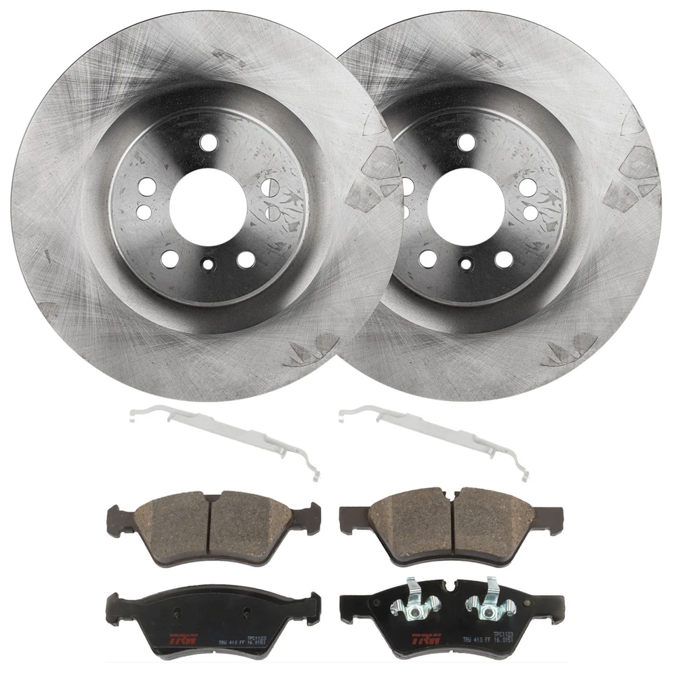 KIT TRW-072924-3850 Juego de 2 ruedas delanteras de disco de freno y pastillas de freno para MB Mercedes Foto 1 de 4