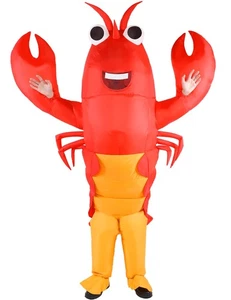 Inflatable Lobster Costume Adult Halloween Blow Up Crawfish Costumes for Men ... - Bild 1 von 7