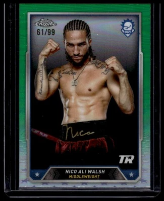 2024 Topps Chrome Boxing #6 Nico Ali Walsh Green Refractor - Image 1 of 2