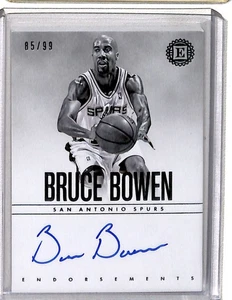 2018-19 Panini Encased Endorsements Bruce Bowen Auto 85/99 San Antonio Spurs - Picture 1 of 2