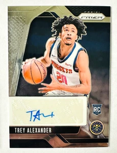 2024-25 Panini Prizm Trey Alexander AUTO RC Nuggets Rookie! - Picture 1 of 3