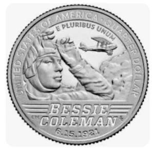 2023 D Bessie Coleman American Women Quarter - Bild 1 von 1