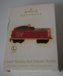 2009 Hallmark Keepsake Ornament - Lionel Holiday Red Mikado Tender - Bild 1 von 11