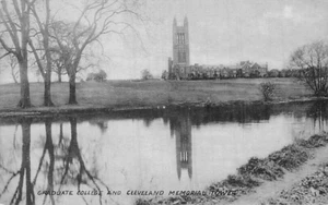 Postcard OH: Princeton Graduate College & Cleveland Memorial Tower, Ohio 1910's - Picture 1 of 2