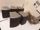 5 X  Sony SS-TS300 Satellite Surround Sound Speakers System 3 Ohm + CABLES