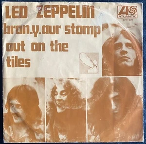 LED ZEPPELIN - BRON-Y-AUR STOMP VERY RARE 45 w/PS HOLLAND ATLANTIC 1970 ATLANTIC - Picture 1 of 4
