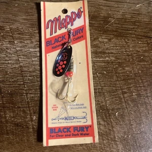 Vintage Mepps Black Fury #3 fishing lure in unopened package - Picture 1 of 2