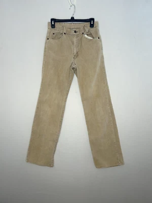 Винтажные коричневые вельветовые расклешенные брюки 70-х Levi's 716 -1523 29x29 с когтями на молнии - Изображение 1 из 4