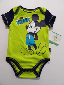 INFANT BOYS DISNEY MICKEY MOUSE 1PC CREEPER SIZE 6/9 MONTHS NWT - Picture 1 of 3