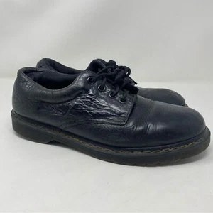 Dr. Martens Boston AW004 Derby Black Leather Mens Size 11 Distressed - Picture 1 of 8
