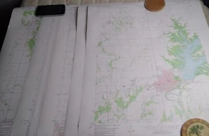 9 Vintage 1980er Geological Survey topographische Karten Illinois Fancher, Findlay, Obed... - Bild 1 von 12