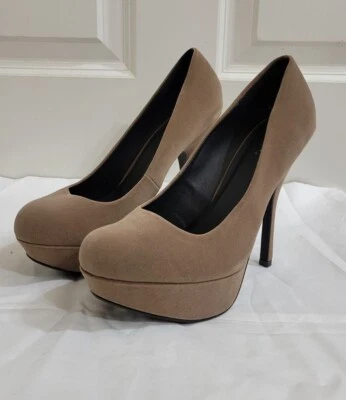 Qupid Women's 'Onyx' Velvet Platform Stiletto High Heel Shoes Size 8.5 - Image 1 of 4