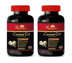 Aceite de coco puro para el cabello - Aceite de coco 3000 mg - Píldoras para bajar de peso - 2B - Imagen 1 de 11