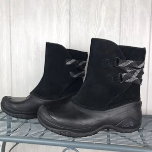 The North Face Boots Womens Shellista II Pull-On Black Snow Rain Size 7 - Picture 1 of 10