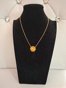 Halskette Lebensblume Edelstahl Blume des Lebens Flower of Life Yogaschmuck Tara - Bild 1 von 2