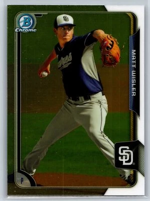 2015 Bowman Chrome Matt Wisler Rookie San Diego Padres RC #BCP83 - Image 1 of 2
